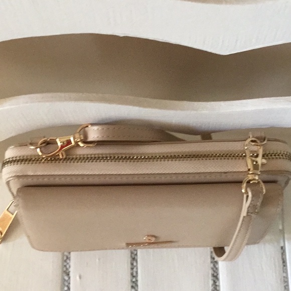 🛍️SOLD Spartina Crossbody Purse Wallet Handbag  Like New Cream Tan - Picture 16 of 16